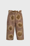 Circle Shibori Shorts - Naturally Dyed