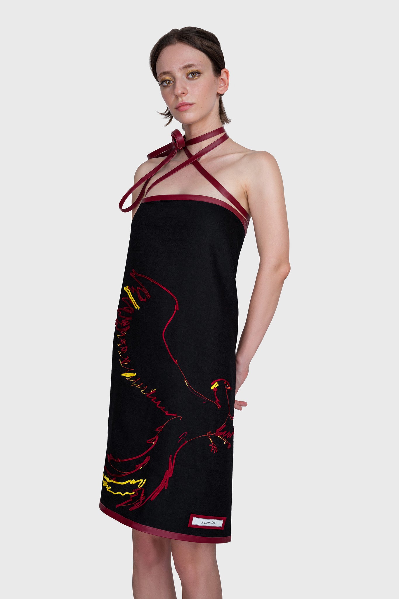 Black Phoenix Dress / Skirt / Coat / Scarf