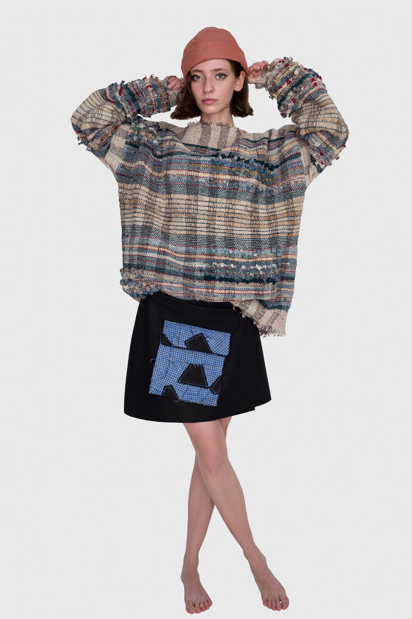 Thief Mini Skirt - Blue Front Pocket