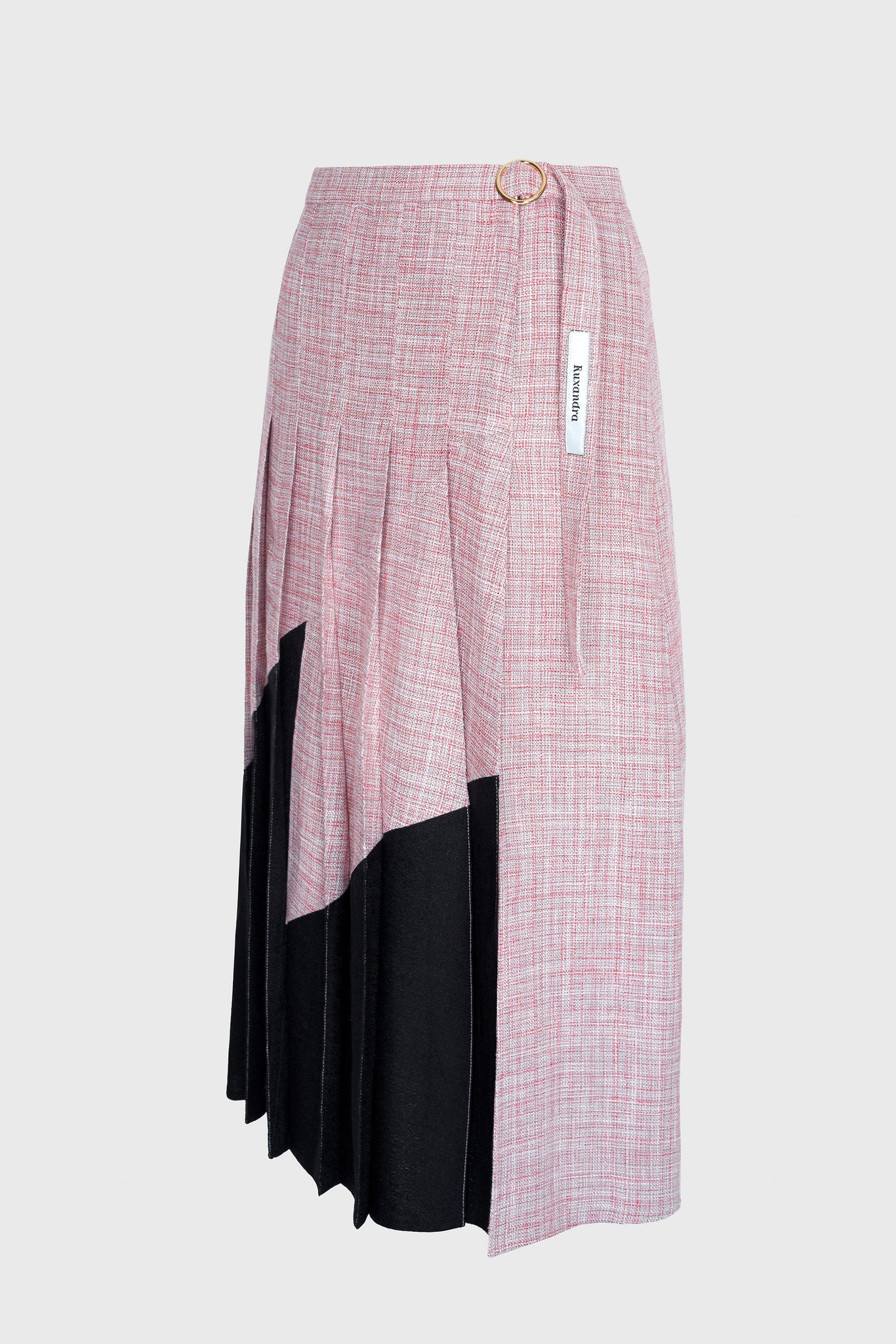 Z Pleated Skirt - Pink and  Black