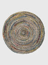 Hand Braided Round Rug - Multicolor