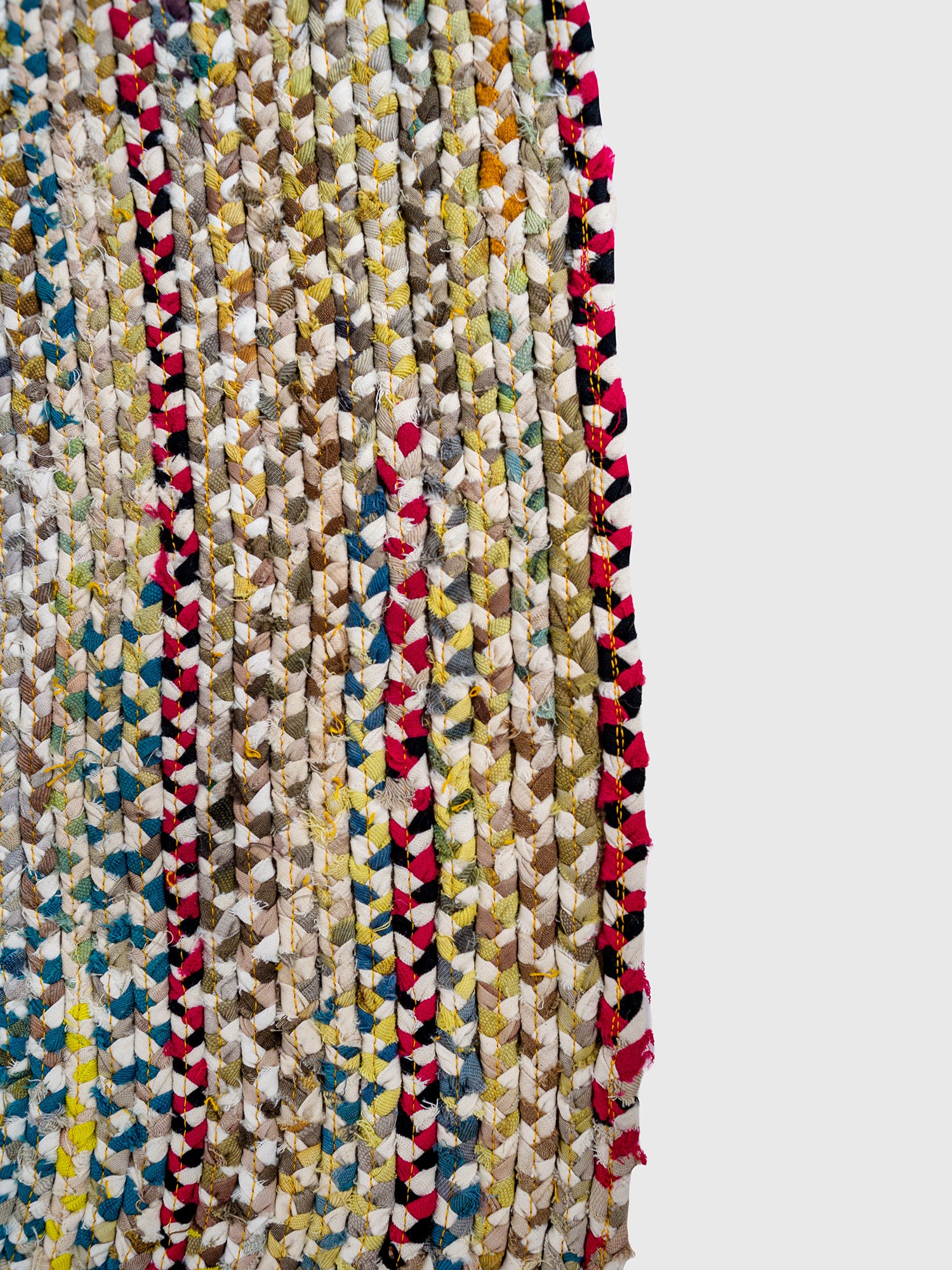 Hand Braided Rug - Multicolor