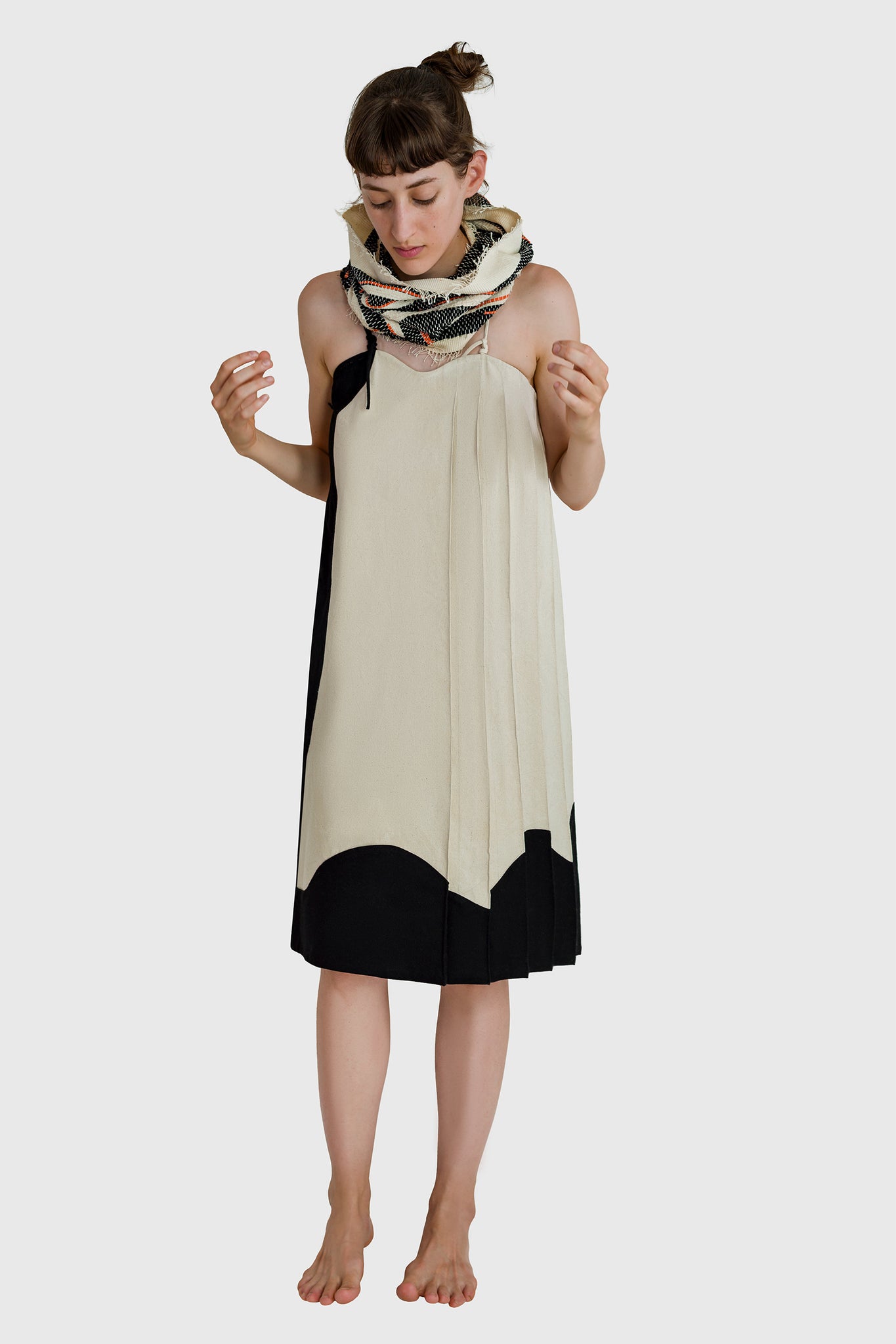 Pleated Mid Length Dress Ruxandra