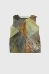 Upcycled Patchwork T-Shirt - Green