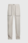 Long Trousers - Butter White Cotton