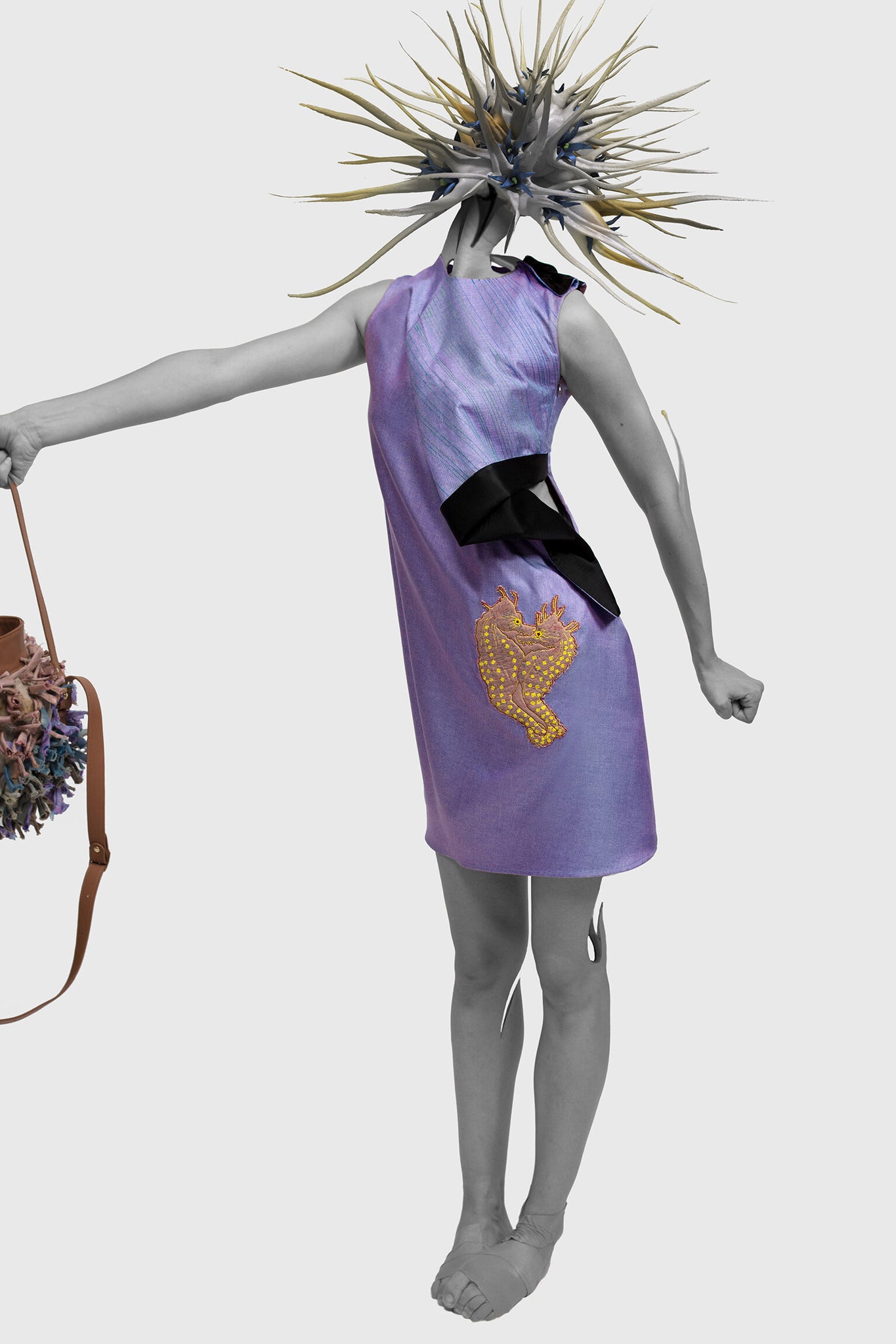 Seahorses Romance - Purple Mini Dress