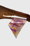 Natural Print Scarf - Purple orange