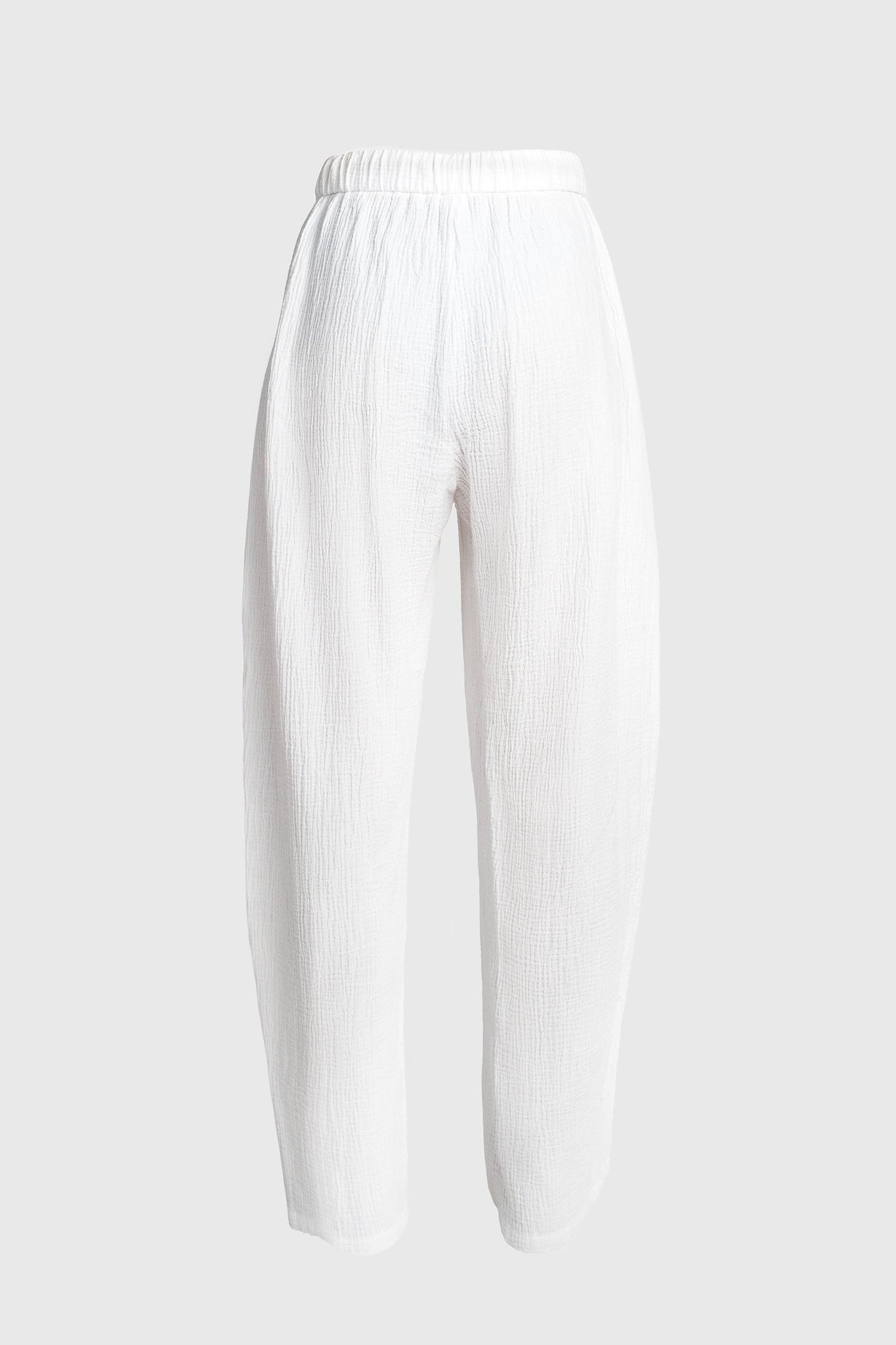 Honey Pants - Wrinkled White Cotton