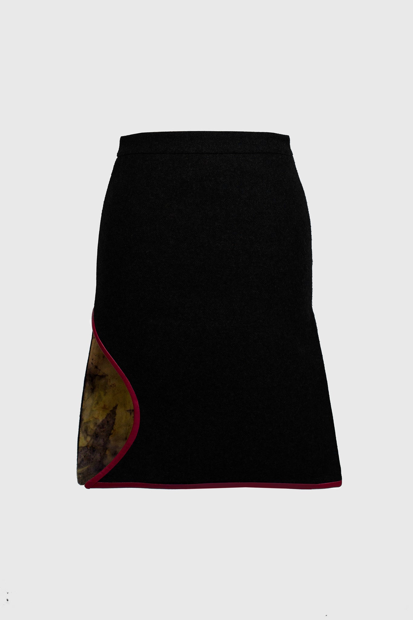 Bitten Skirt - Black Wool