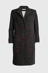 Black Cotton Hands Coat