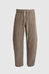 Earth-Tone Herringbone Pants