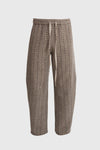 Earth-Tone Herringbone Pants - Men's