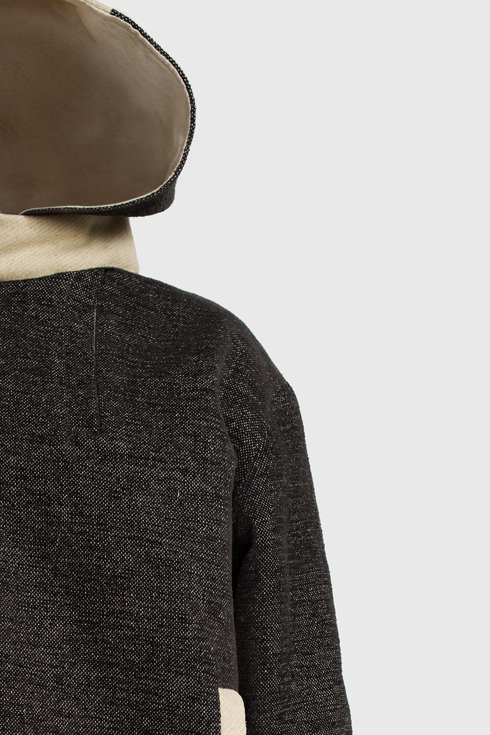 straight collar detail, round circle hoodie, lined with breathable cotton, not sweating, keeping extra warm, perfect for winter sports and looking cool while snowboarding