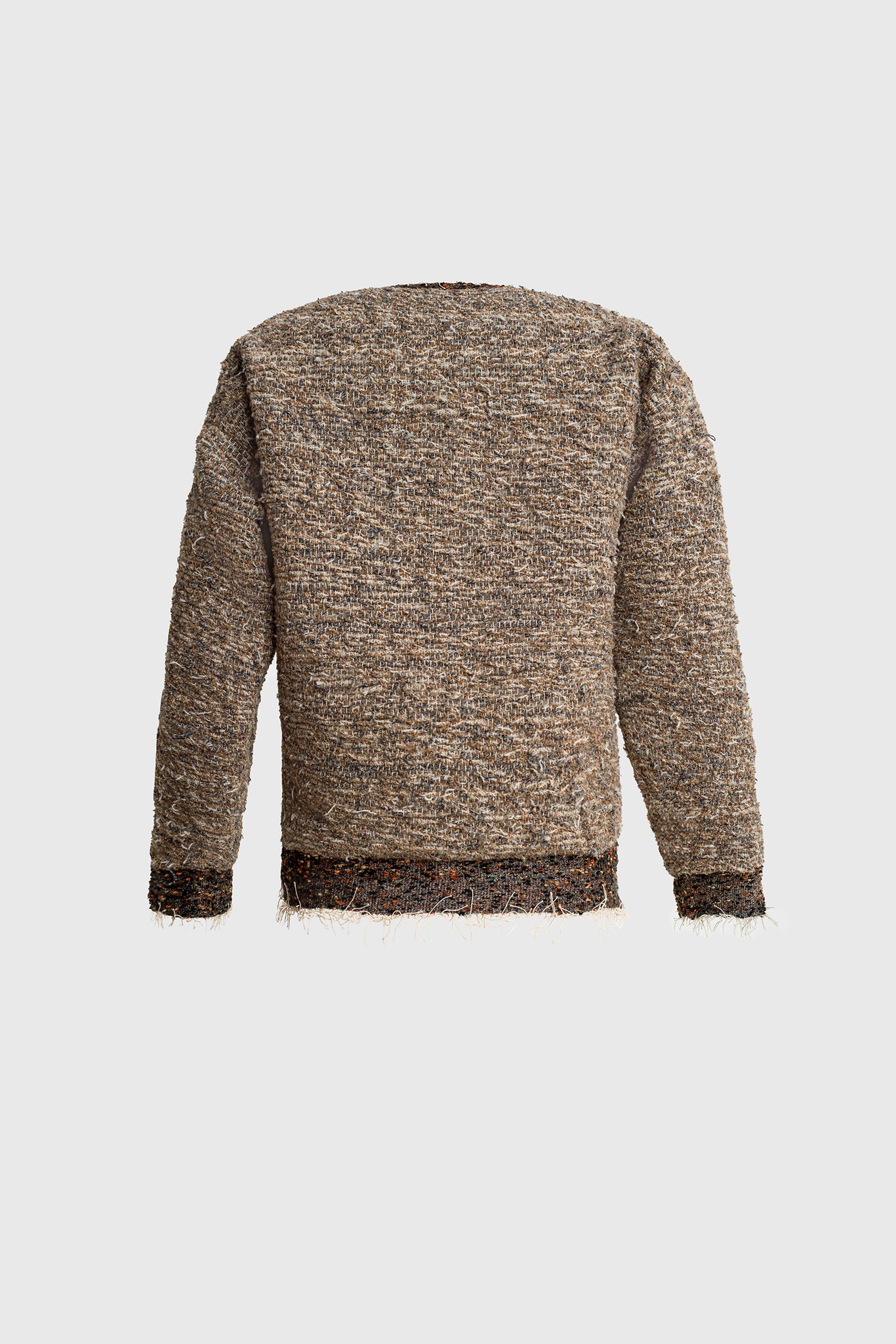Woven Sweater - Herringbone Wool