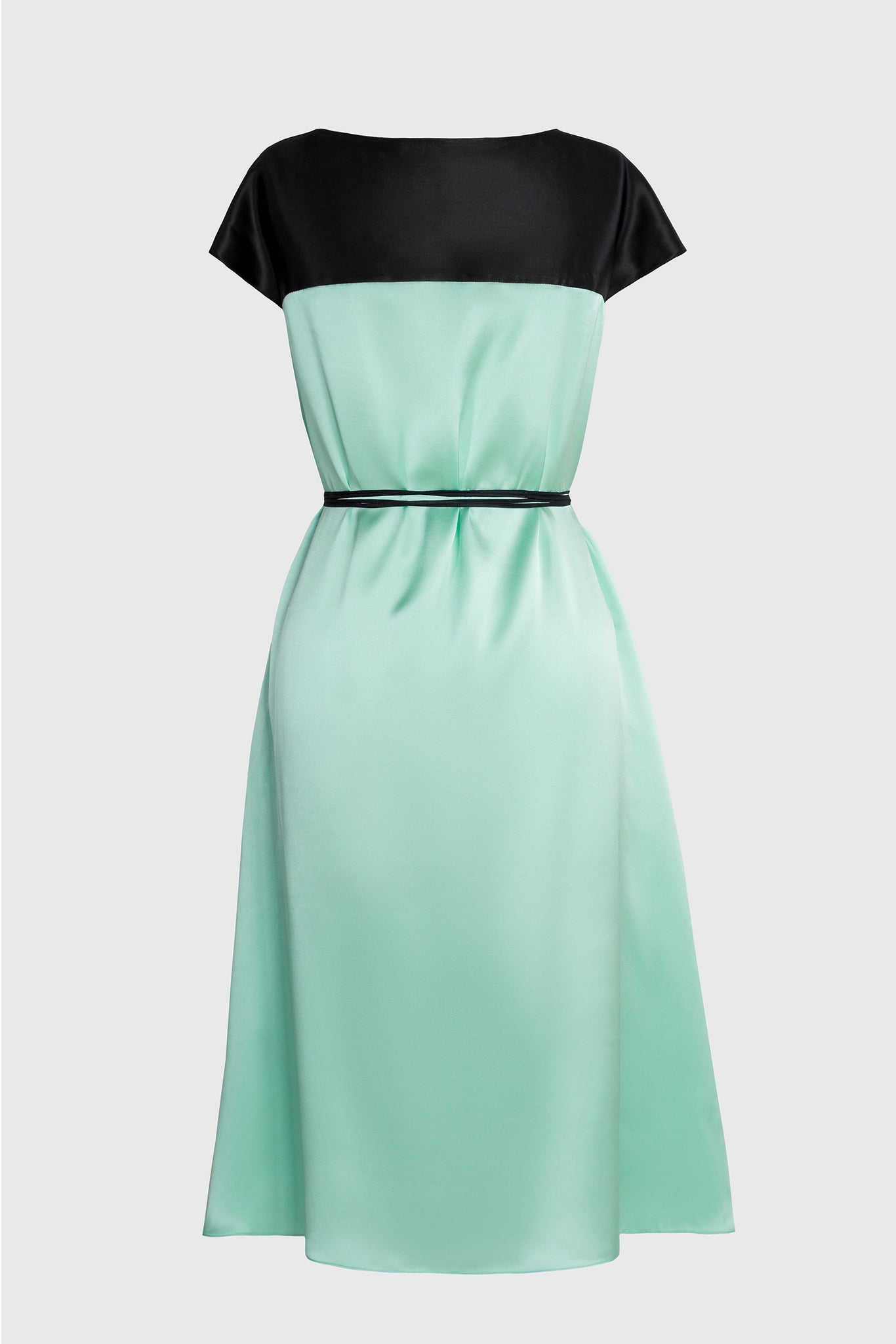 Two Tone Dress - Turquoise & Black Ruxandra Two Tone Dress - Turquoise & Black Ruxandra